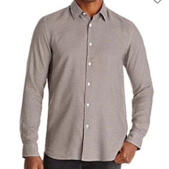 Boss Organic Cotton Slimfit Button-up Shirt
